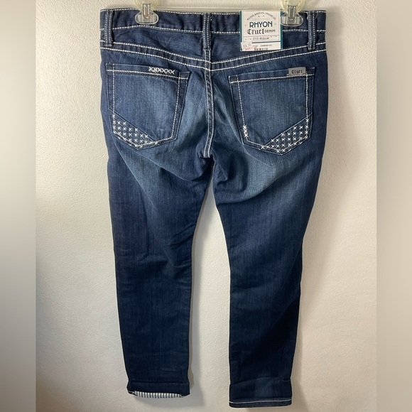 Cruel Denim Rhyon Mid Rise Boyfriend BF straight Leg Blue Jeans Sz 27/3 - Picture 2 of 5
